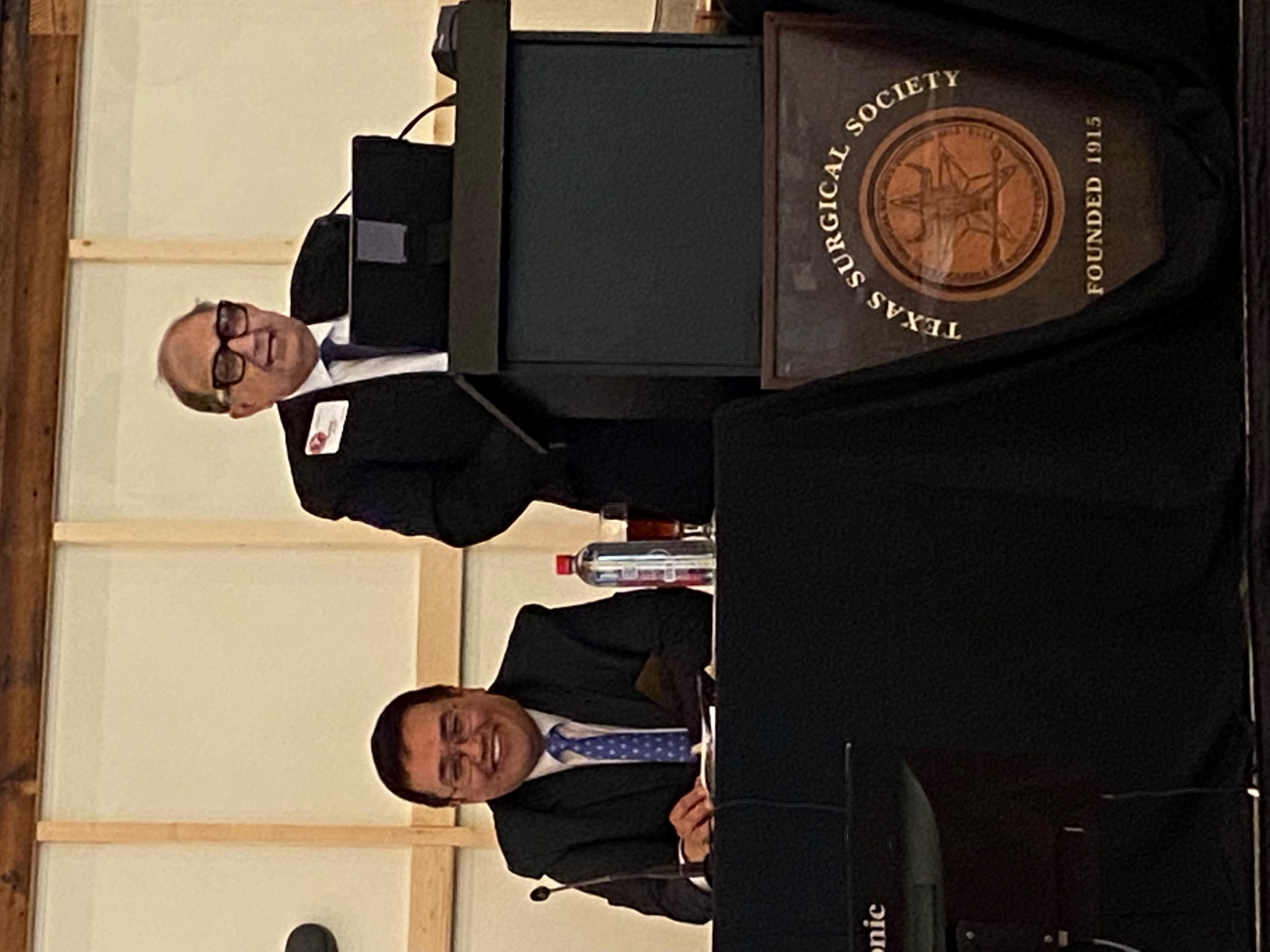 Dr. Estrera, 106th President for the Texas Surgical Society