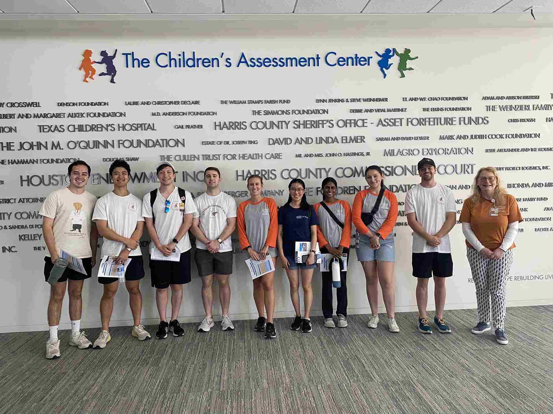 student group photo at Children's Assessment Center